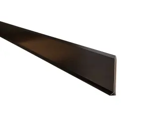 ILCOM Stainless steel Skirting board 80mm x 2700mm - Black Polished