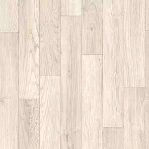 Cream Wood Effect Anti-Slip Vinyl Flooring For LivingRoom, Hallways, Kitchen, 2.8mm Thick Vinyl Sheet-6m(19'8") X 4m(13'1")-24m²