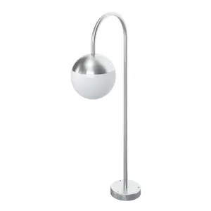 GoodHome Stainless steel Mains-powered 1 lamp Outdoor Post light (H)700mm