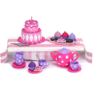 Sophia's by Teamson Kids Complete Cake & Tea Party Accessories Set for 18" Dolls