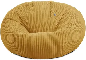 rucomfy Jumbo Cord Goliath Beanbag - Mustard