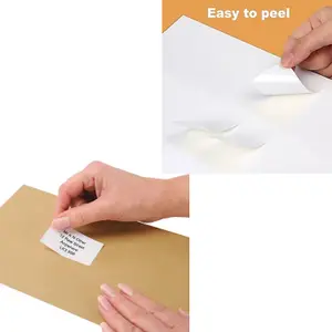 300 Sheets of A4 Plain White Self Adhesive Blank Address Shipping Labels (18 Address Labels Per Sheet)