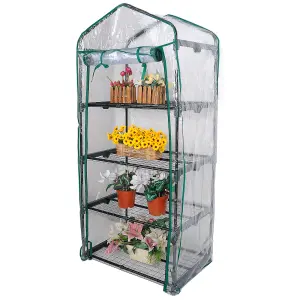 4 Tier Mini Greenhouse With PVC Cover