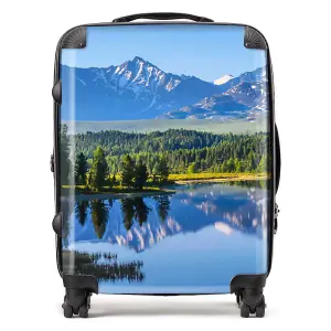 Summer Mountain Lake Suitcase - Large