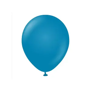 Kalisan Latex Retro Balloons (Pack of 100) Deep Blue (One Size)