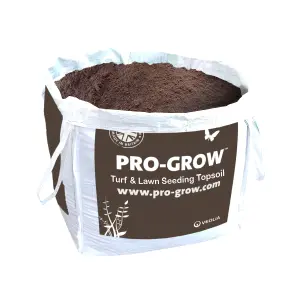 Turf & Lawn Seeding Topsoil 730L Bulk Bag: Peat-free topsoil for new grass seeding and overseeding turf