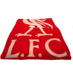 Liverpool FC Fleece Blanket Red (One Size)