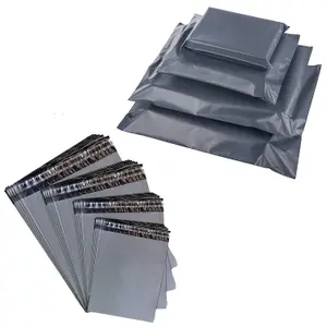 500 x 6x9" (152x228mm) Plain Grey Polythene Waterproof Self Sealing Postal Mailing Bags