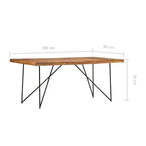 Ancheta Dining Table Brown