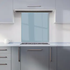 Regent Grey Premium Glass Kitchen Splashback W700mm x H650mm