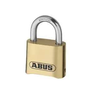 ABUS Mechanical 180IB/50 50mm Brass Body Combination Padlock (4-Digit) Carded