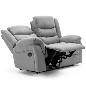 Seattle Manual Fabric Recliner 2 Seater Sofa