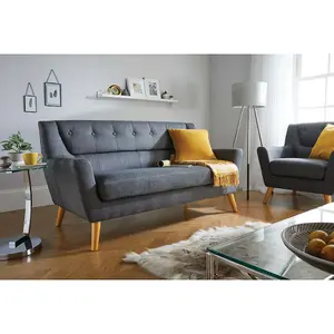 Birlea Lambeth Large Sofa Grey