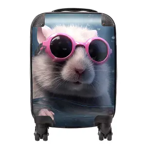 Splashart DoorMouse with Pink Glasses Suitcase - Small