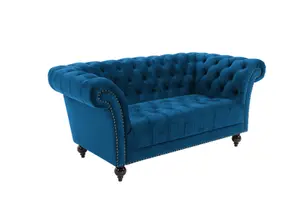 Birlea Chester 2 Seater Sofa Blue