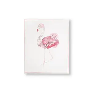 Fabulous Flamingo Printed Canvas Wall Art