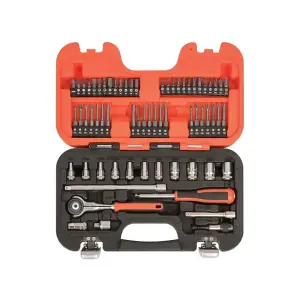 Bahco SW65 65 Piece Swivel Ratchet Socket Set 1/4" Metric Drive BAHSW65