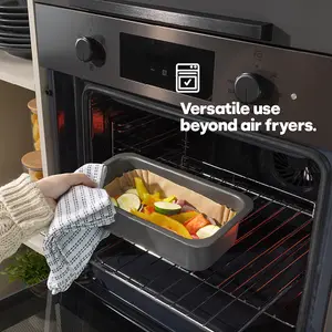 100 DISPOSABLE AIR FRYER LINERS - RECTANGULAR