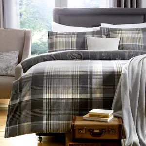 Connolly Check 100% Brushed Cotton Duvet Cover Set