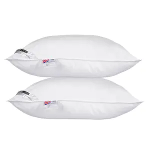 Homescapes Microfibre Extra Fill Pillow Pair