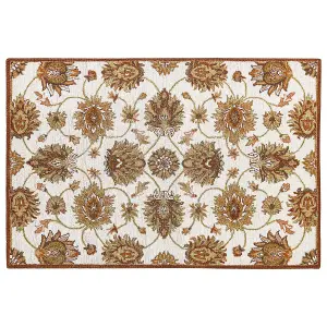 Wool Area Rug 160 x 230 cm Beige and Brown EZINE