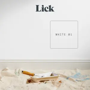 Lick White 01 Matt Emulsion paint, 2.5L