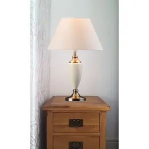 Brashears 56Cm Cream Antique Classic Table Lamp