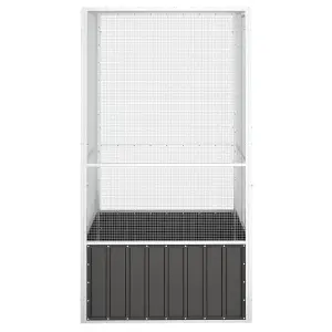 Bird Cage Anthracite 111x107x211.5 cm Galvanised Steel