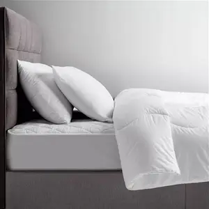 John Lewis ANYDAY Quilted Microfibre Standard Pillow Protector, Pair