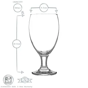 Rink Drink - Snifter Beverage Glasses - 590ml - Pack of 4