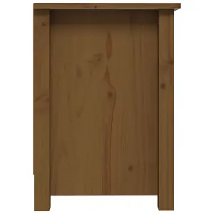 Berkfield TV Cabinet Honey Brown 70x36.5x52 cm Solid Wood Pine