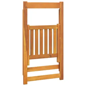 Berkfield Folding Garden Chairs 8 pcs Solid Wood Acacia