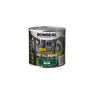 Ronseal Direct to Metal Paint Satin Rural Green 250ml