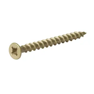 Diall PZ Double self-countersunk Carbon steel Multi-purpose screw (Dia)4.5mm (L)75mm, Pack of 250