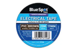 Blue Spot Tools - 20M Brown PVC Electrical Tape