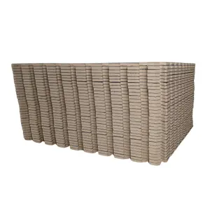 Samuel Alexander 8 Piece Grey Wood Effect EVA Foam Floor Protective Tiles or Mats 60x60cm Each