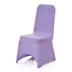 Polyester Spandex Chair Cover for Wedding Decoration - Lavender, Pack of 1