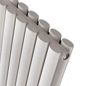 Kensington White Double Vertical Radiator - 1800x350mm