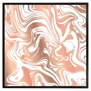 Rose gold marble (Picutre Frame) / 30x30" / Black