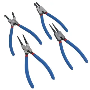 4pc Large Circlip Plier Pliers Set (9") Internal External Snap Ring