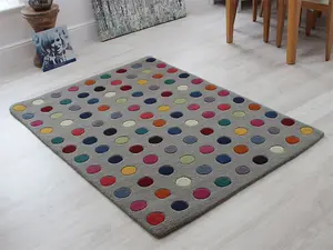 Asiatic Funk Spotty Multi Rug-150cm (Circle)