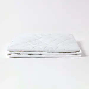 Homescapes Quilted Waterproof Mattress Protector, Double