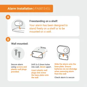 FireAngel FA6813 Wireless Standalone Carbon monoxide Alarm set with Replaceable battery, Pack of 2