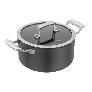 Kuhn Rikon New Life Pro Swiss Made Recycled Aluminium Induction Safe Casserole Pot, 24cm/6L