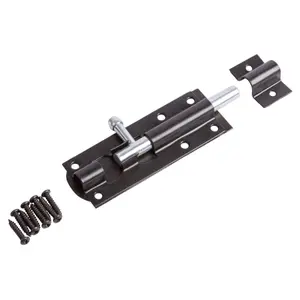 Blackspur - Steel Tower Bolt - 100mm - Black