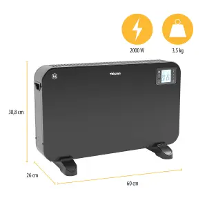 Tristar Smart Black 2kW Convector heater