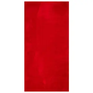 Rug HUARTE Short Pile Soft and Washable Red 100x200 cm