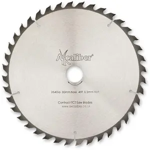 Axcaliber Contract TCT Saw Blade - 254mm x 3.2mm x 30mm 40T