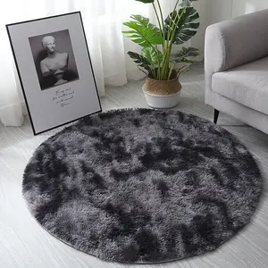 CAISON Circle Round Shaggy Rug 120CM Living Room Bedroom Carpet Floor Fluffy Mat Anti-Skid BS-XYY0299-DH-04