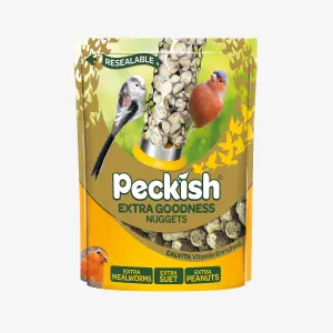 Peckish Wild Bird Extra Goodness Nugget Feeder with 2kg Extra Goodness Nuggets